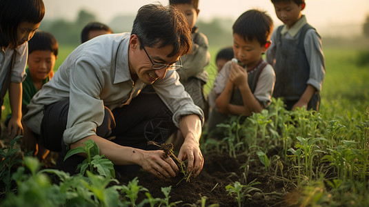 带眼镜的孩子带着眼镜的男子背景