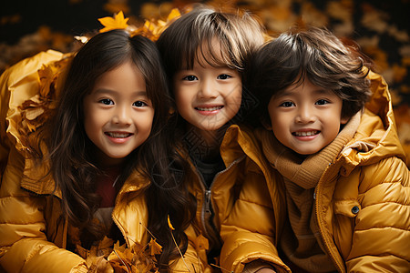 秋日的孩子们图片