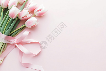 粉色花束图片