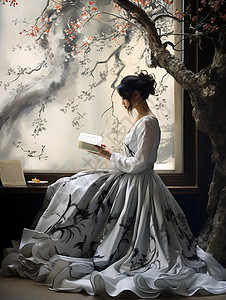 中国女士的古典之美图片