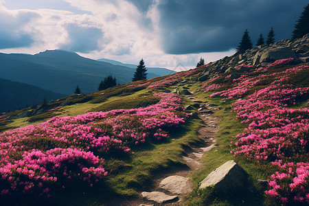 文艺花花海世界背景