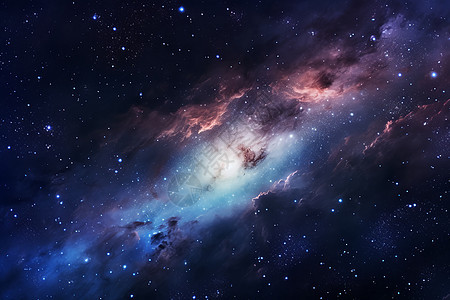 银河星系的壮观之景图片