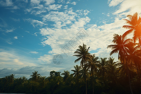 棕榈树的天堂图片