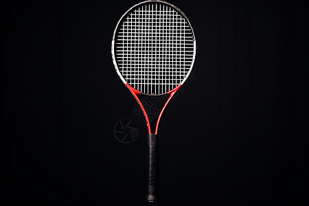 电商红色背景网球球拍背景