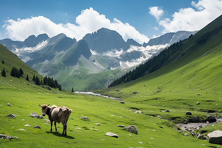 高原羊高原上的羊背景