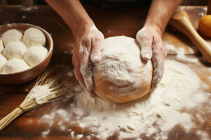 手工制作的面包图片