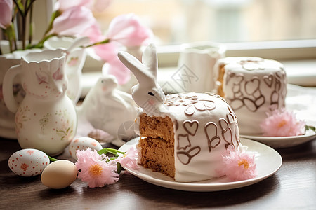 小兔蛋糕图片