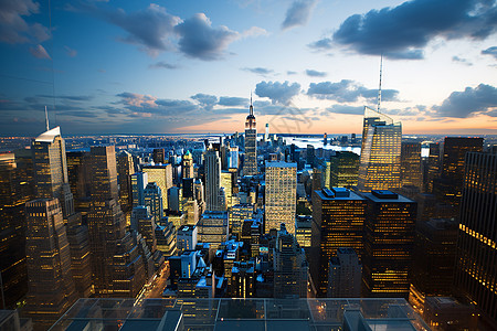 未来科技城市的高楼建筑图片