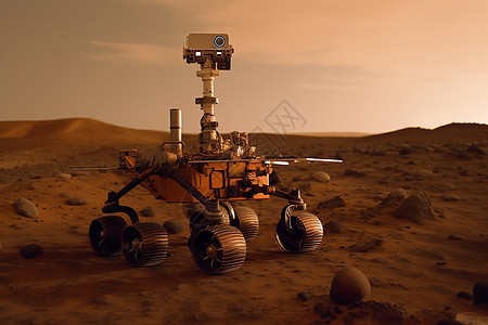 火星科考机器人图片