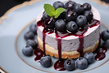 蓝莓芝士蛋糕背景