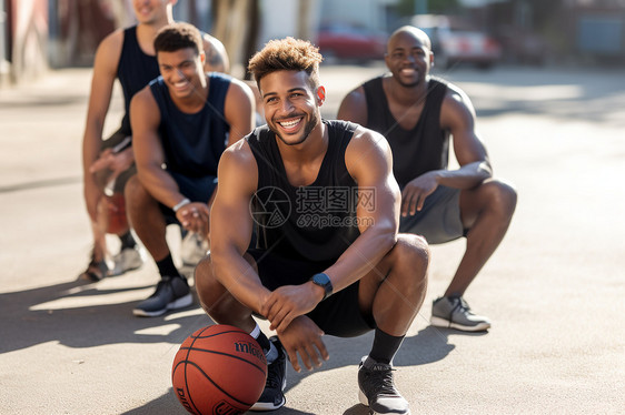篮球运动员们图片