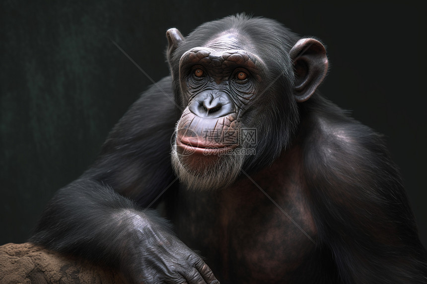 可爱的黑猩猩图片