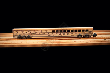 木材设计的客车模型图片