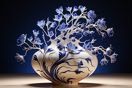 中国青花瓷花瓶图片
