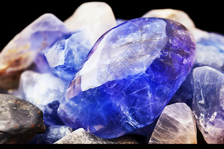 蓝紫色宝石图片