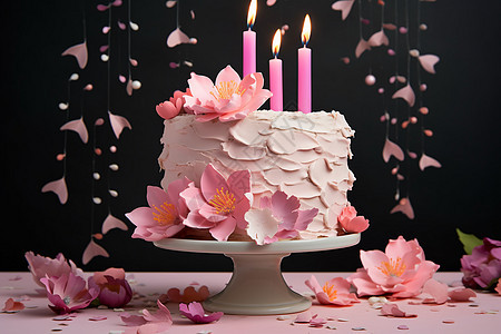 甜美的生日蛋糕图片