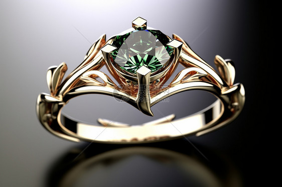 绿宝石戒指图片