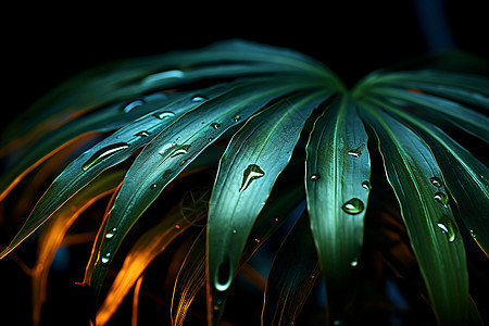 热带地区盛开的棕榈树植物图片