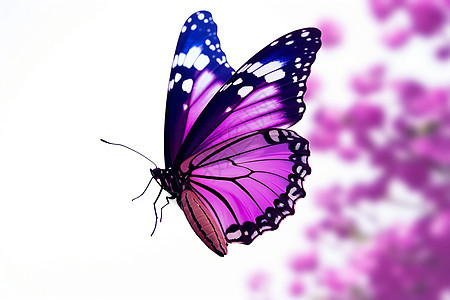紫色的蝴蝶图片