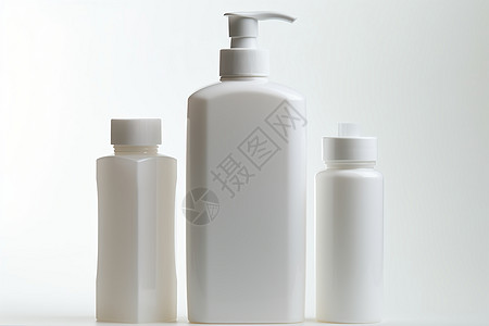 塑料瓶包装展示洗护用品背景