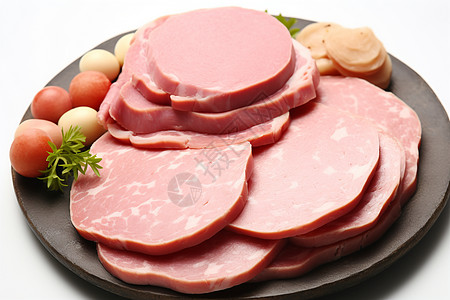 腊肠制作猪肉制作的美食背景