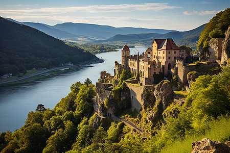 美丽的城堡背景图片