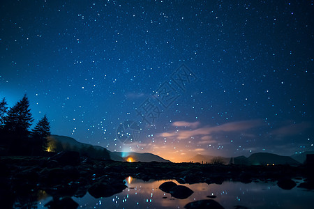 银河soho点点繁星背景