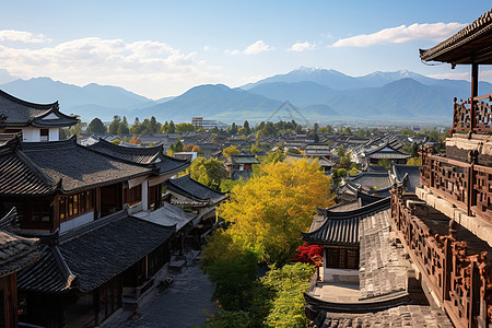 名建筑素材悠久古城背景