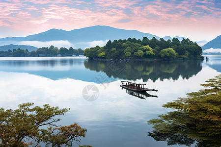 佛塔倒影河畔的佛塔背景