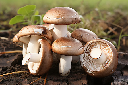 蘑菇种植美味香菇背景