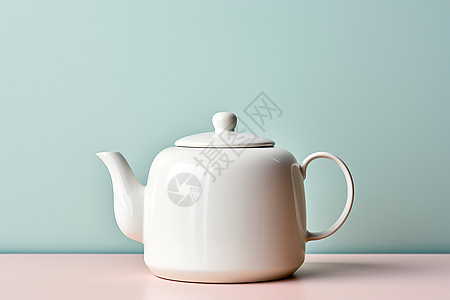 洁白的茶壶图片