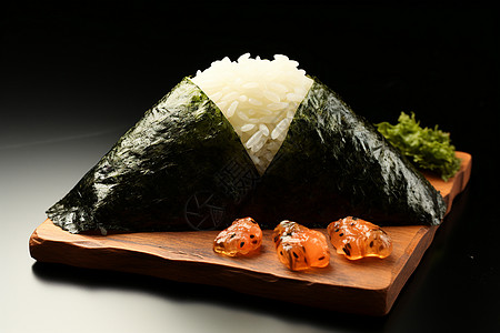 寿司logo美味海苔寿司背景