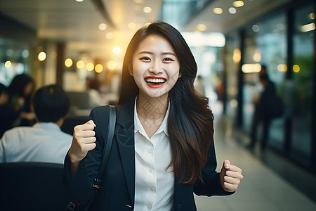 穿着西装的女子图片