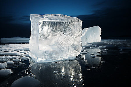 透明冰块图片