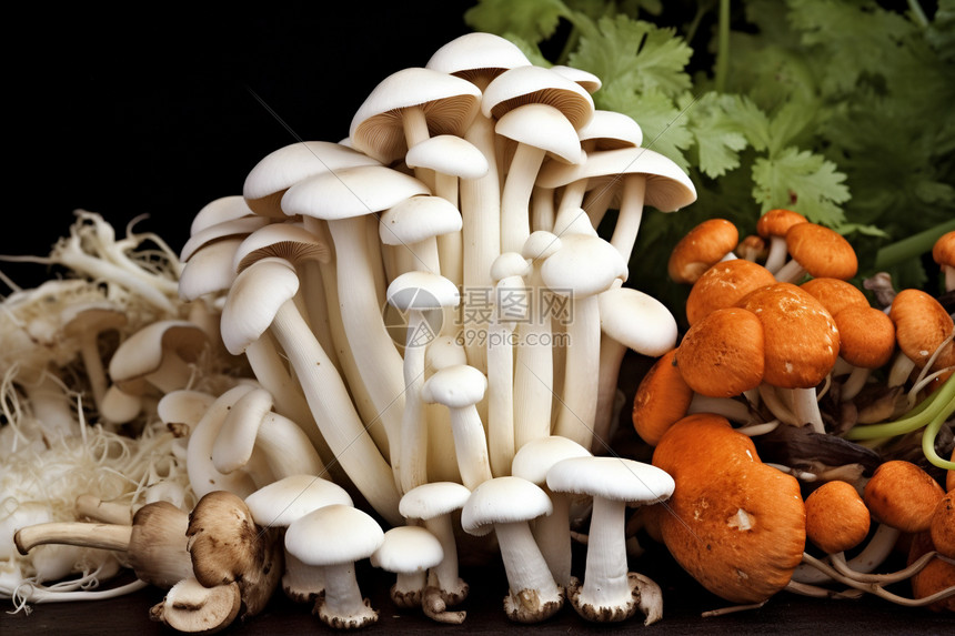 新鲜的菌菇图片