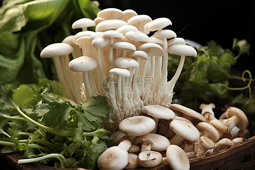 美味的菌菇图片