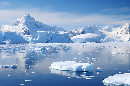 冰山漂浮图片