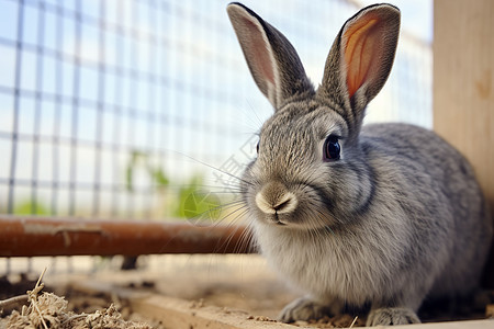 兔子在草笼中图片