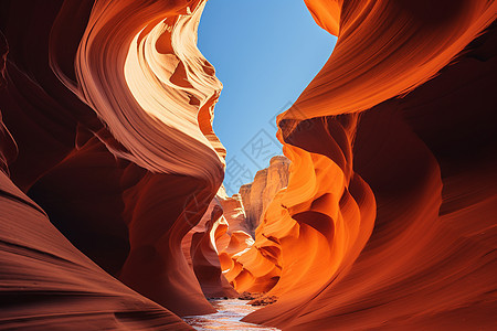 美丽的风蚀岩峡缝背景图片