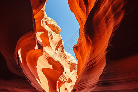 风蚀岩沙漠里的峡谷背景图片