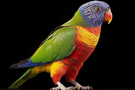 美丽的彩虹鹦鹉图片