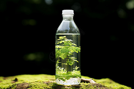 水瓶里的绿植图片
