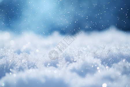雪地行走冬季美丽的风景背景