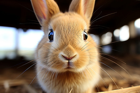 好奇的兔子图片