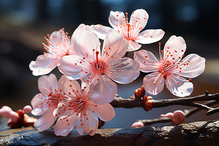 户外盛开的美丽樱花花朵图片
