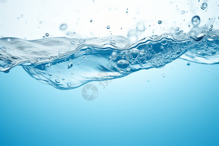 蓝色的水面清新空气高清图片