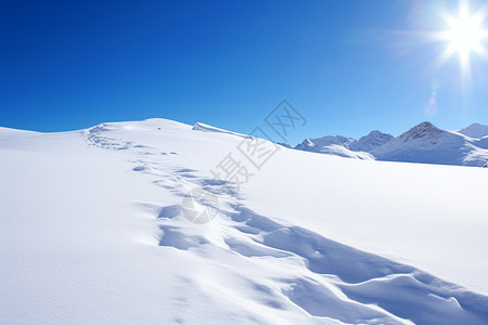 冬日户外雪景图片