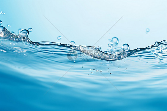 清新的水液体图片