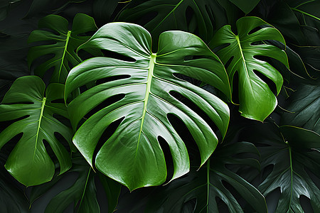 绿色的热带植物图片