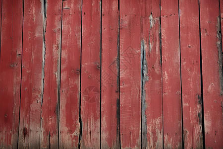 损坏的红色木板建筑背景图片